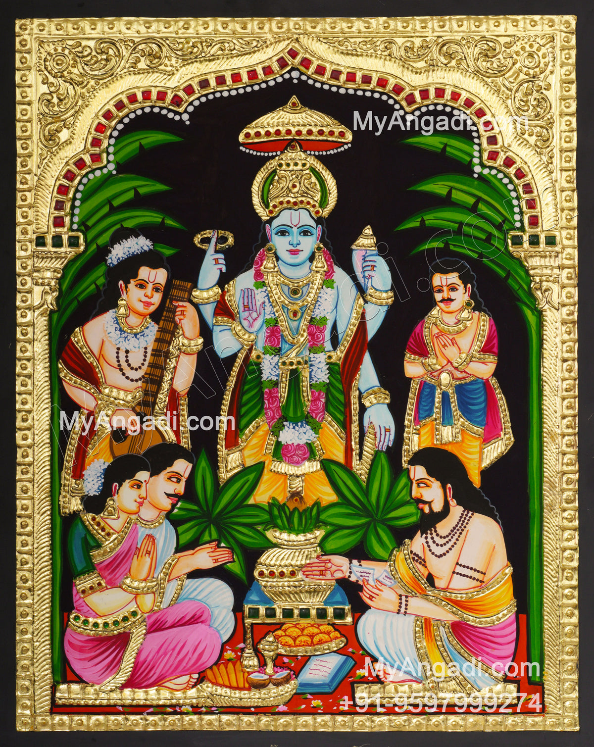 Sathyanarayana Tanjore Painting