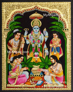 Sathyanarayana Tanjore Painting