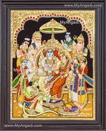 Ramar Pattabhishekam Tanjore Painting