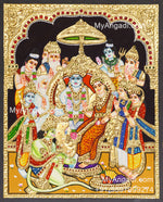 Ramar Pattabhishekam Tanjore Painting