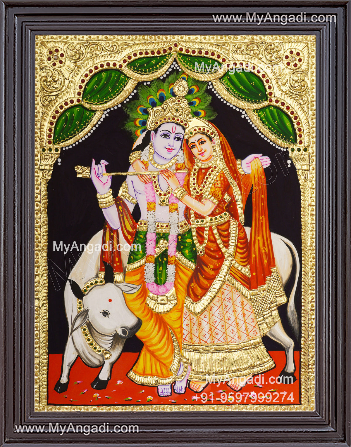 Radha Krishna Tanjore Paintings