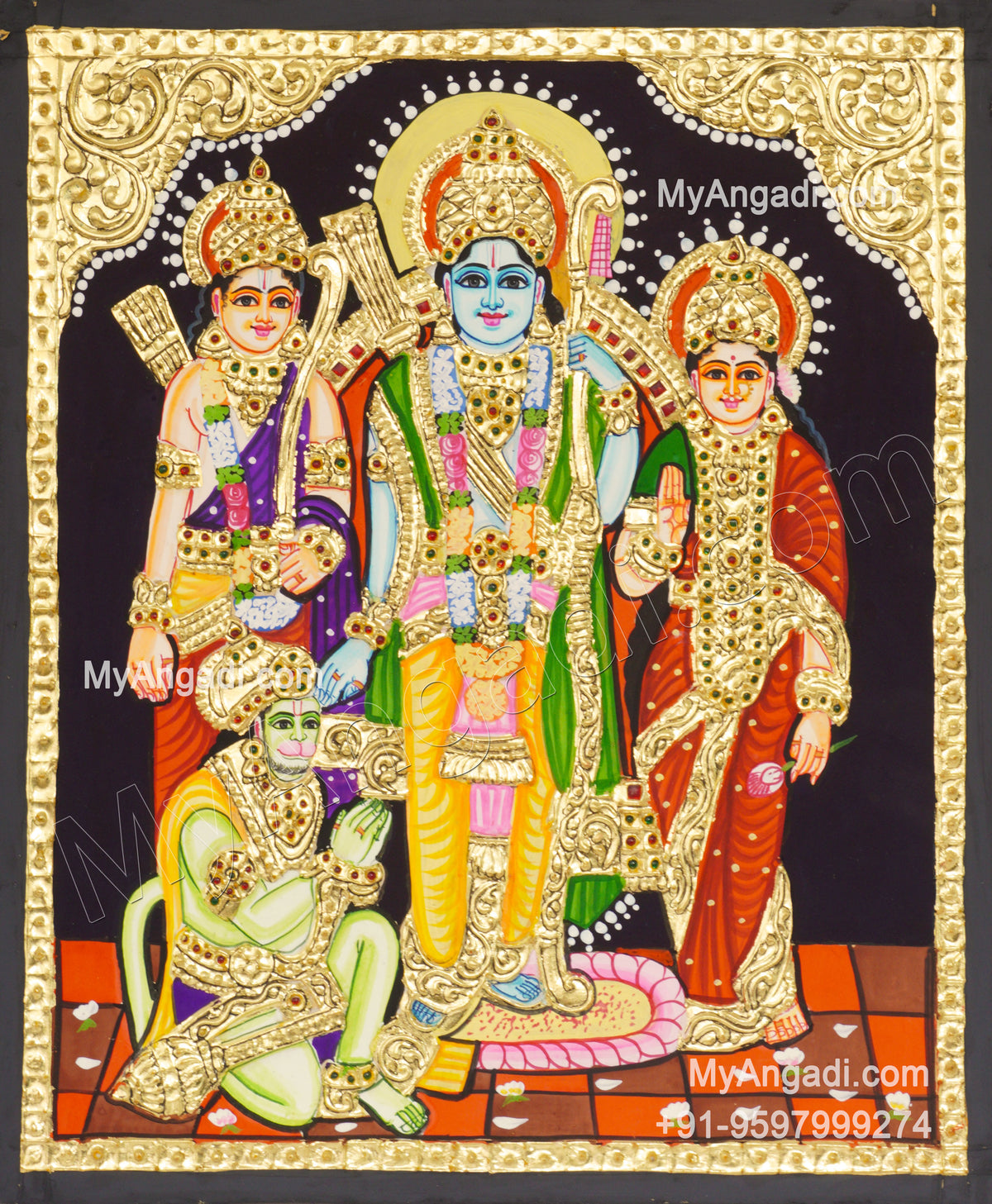 Ram Darbar Tanjore Painting
