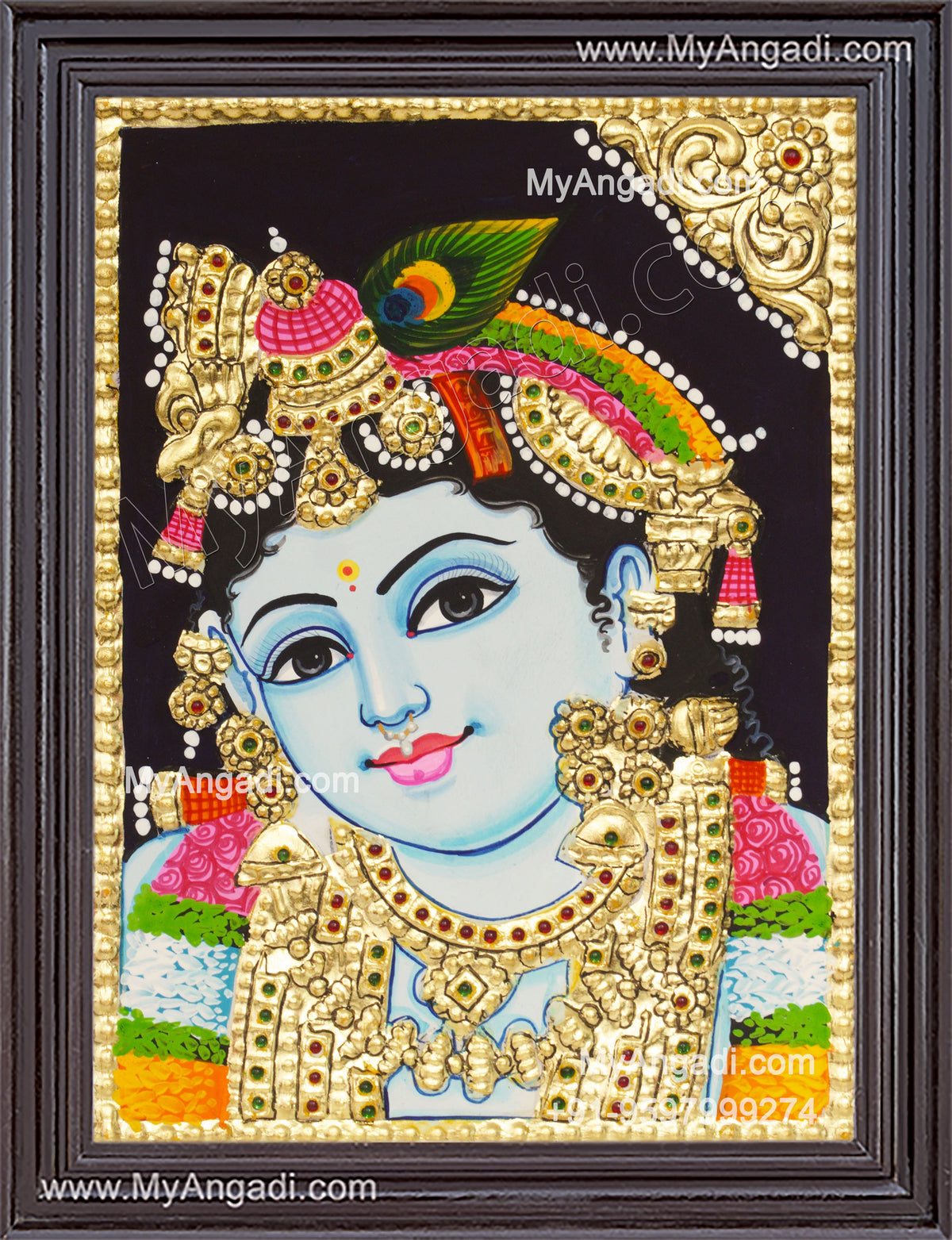 Krishna Tanjore Painting