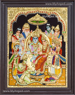 Ramar Pattabhishekam Tanjore Painting