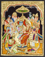 Ramar Pattabhishekam Tanjore Painting