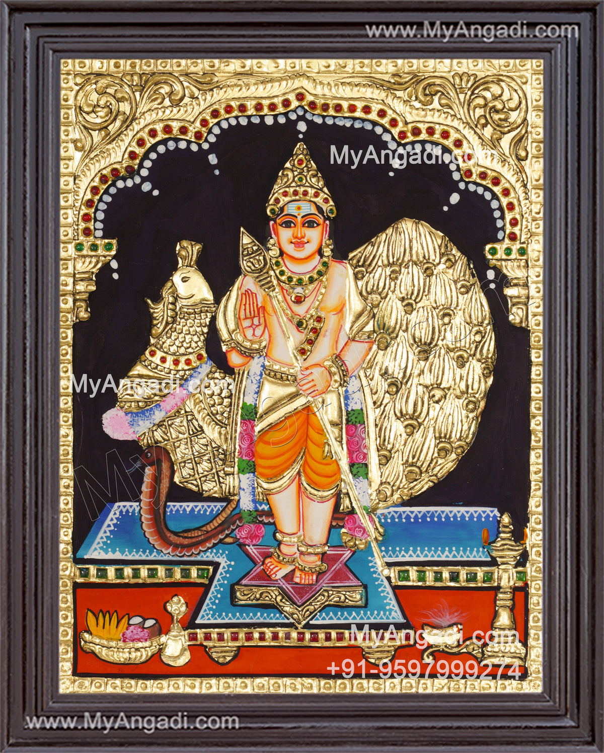 Murugan Tanjore Painting