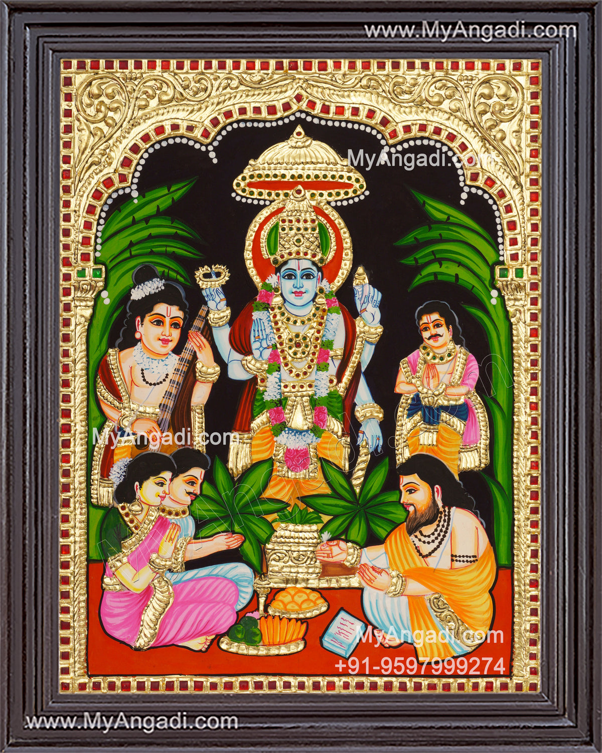 Sathyanarayana Tanjore Painting