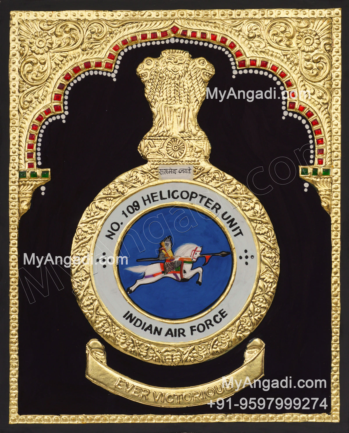 Indian Air Force Tanjore Painting