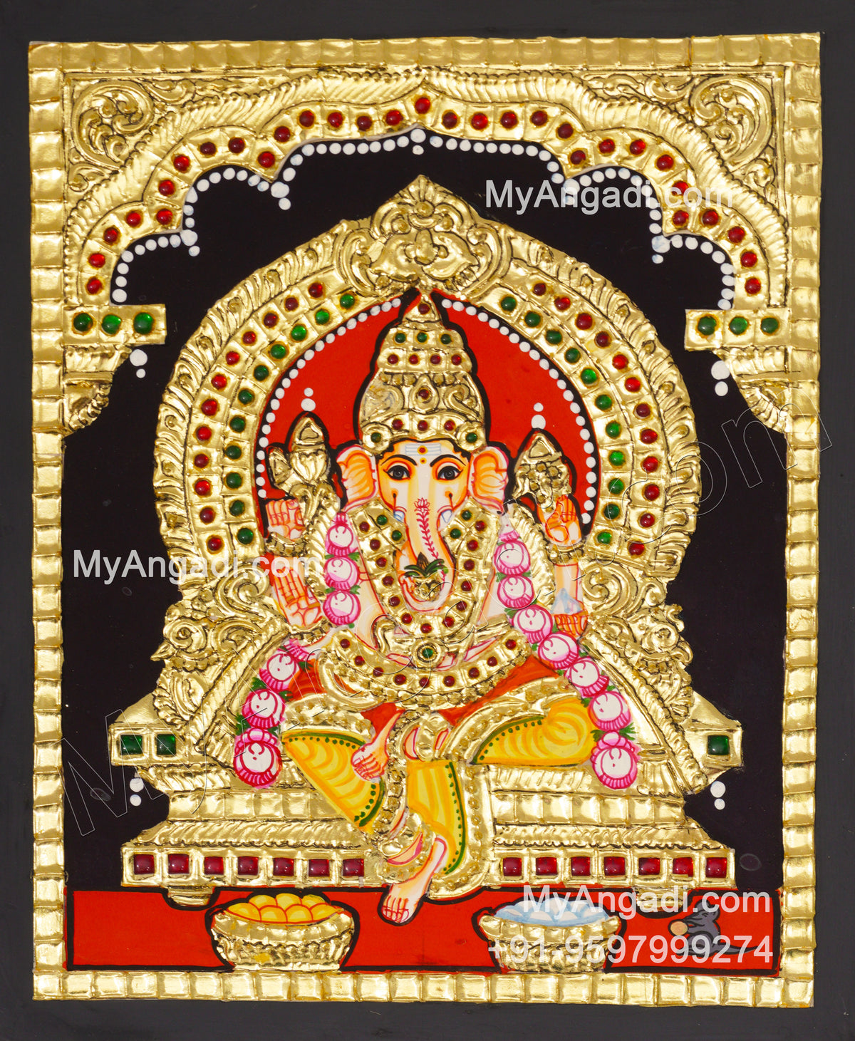 Ganapathi Tanjore Paintings