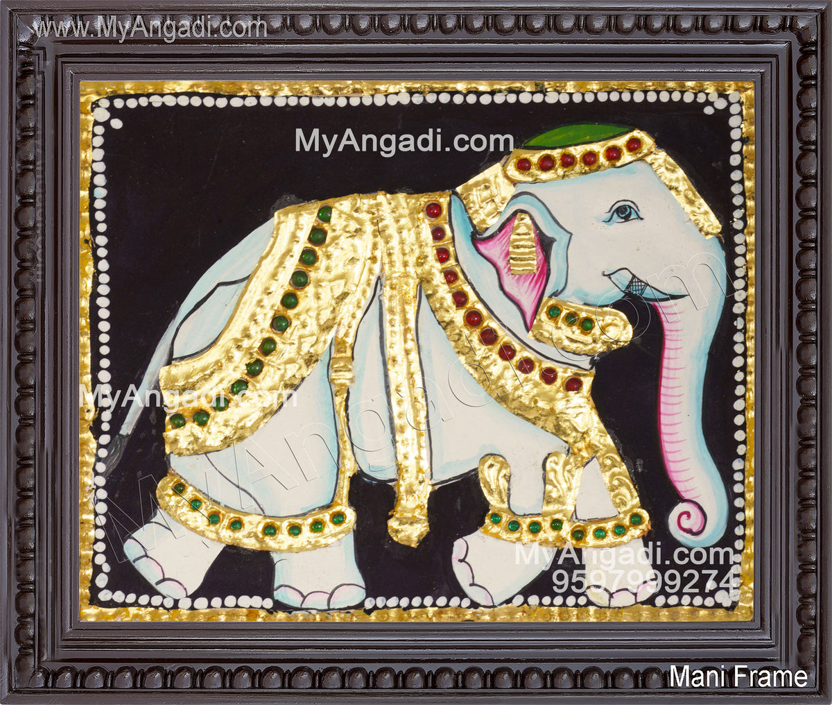 Elephant Tanjore Painting