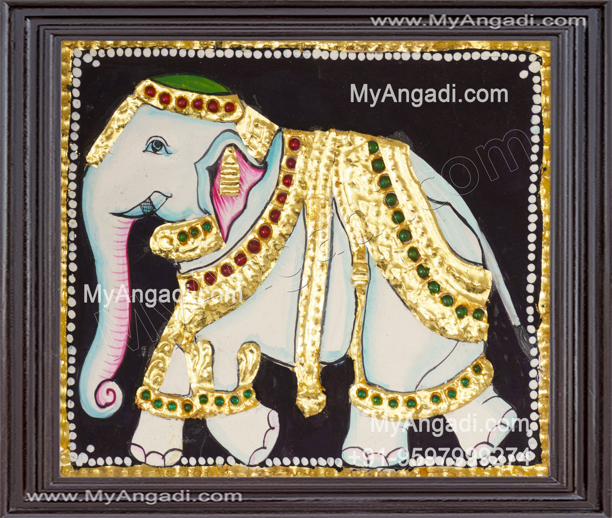 Elephant Tanjore Painting