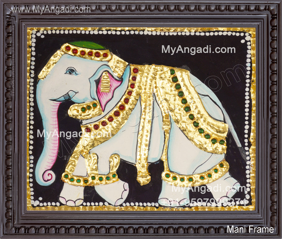 Elephant Tanjore Painting