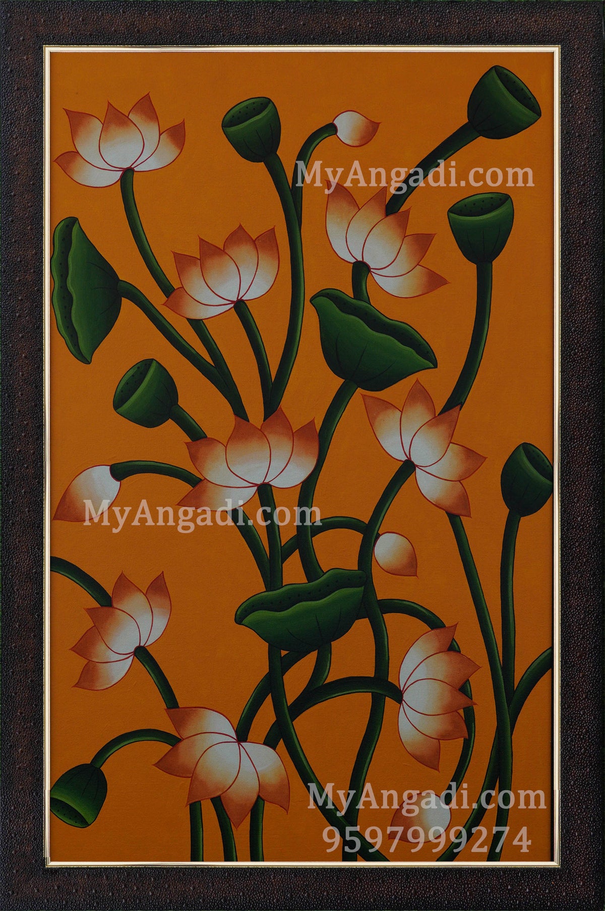 Lotus Canvas Painting 
