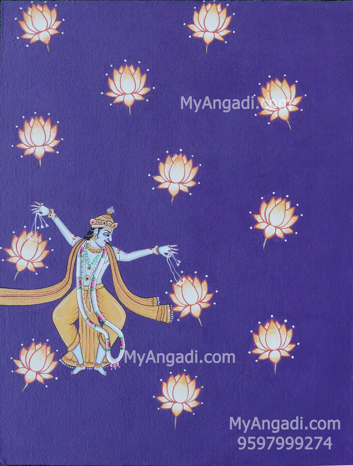 Krishna Canvas Painting 