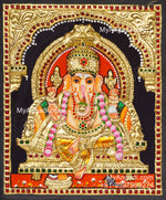 Ganesha 3D Tanjore Painting