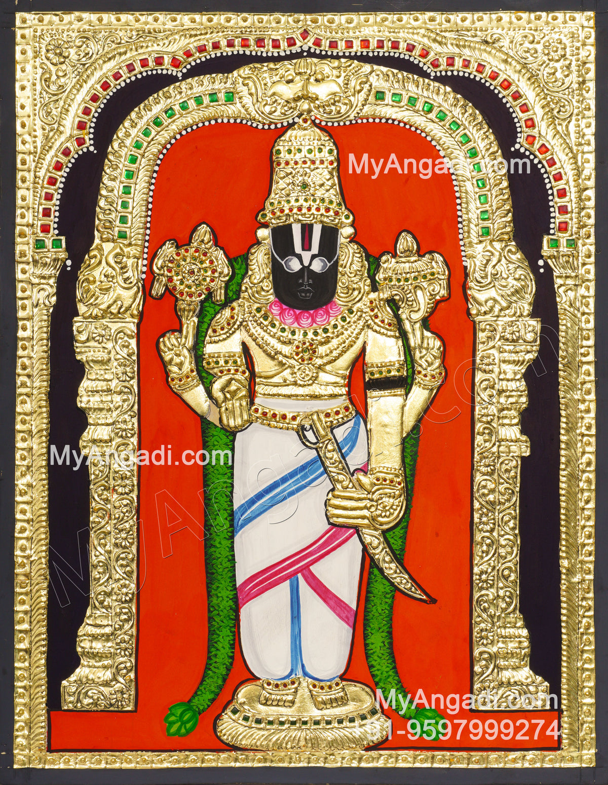  Srinivasa Perumal Tanjore Paintings