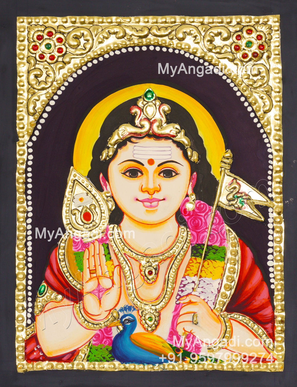 Murugar Tanjore Painting