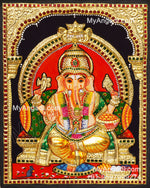 Ganesha 3D Tanjore Painting