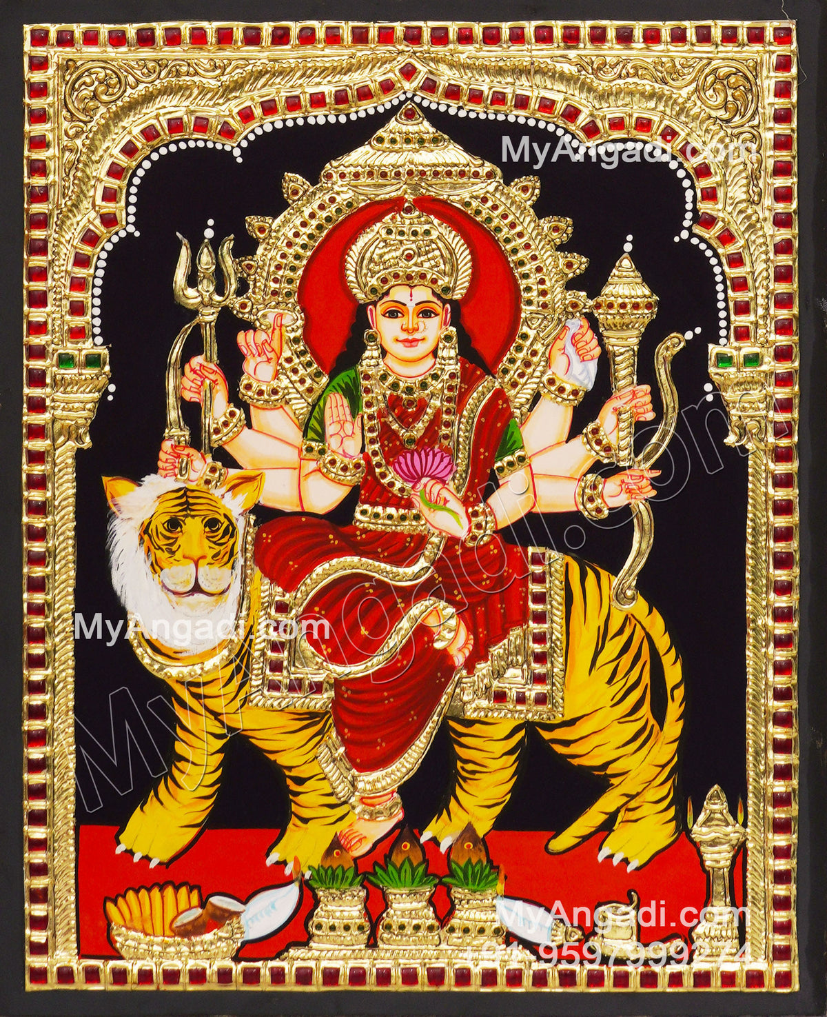 Durgai Tanjore Painting