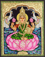 Gajalakshmi Tanjore Painting