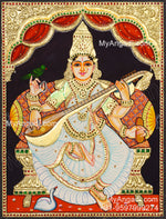 Saraswathi Tanjore Painting