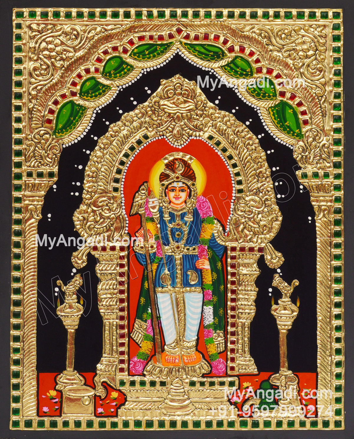 Murugar Tanjore Painting
