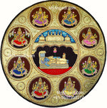 Ashta Lakshmi Tanjore Painting, AshtaLakshmi Tanjore Painting