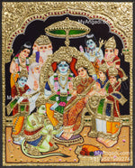 Ramar Pattabhishekam Tanjore Painting