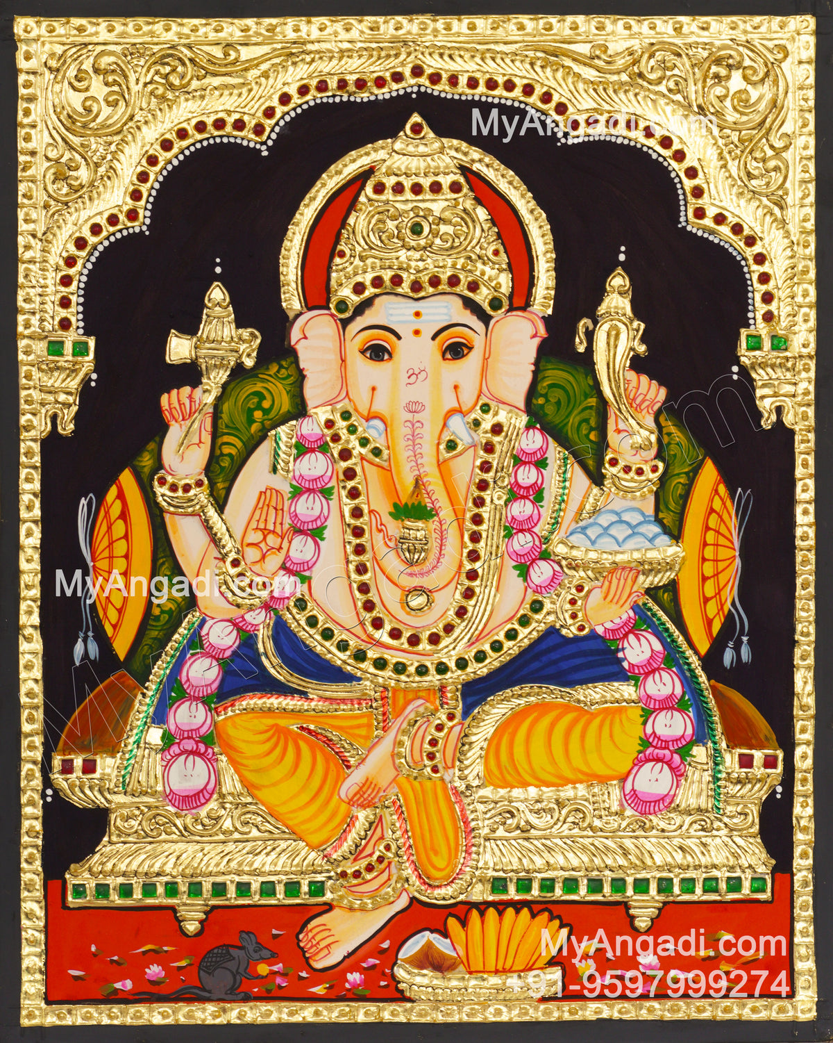 Ganapathi Tanjore Painting 