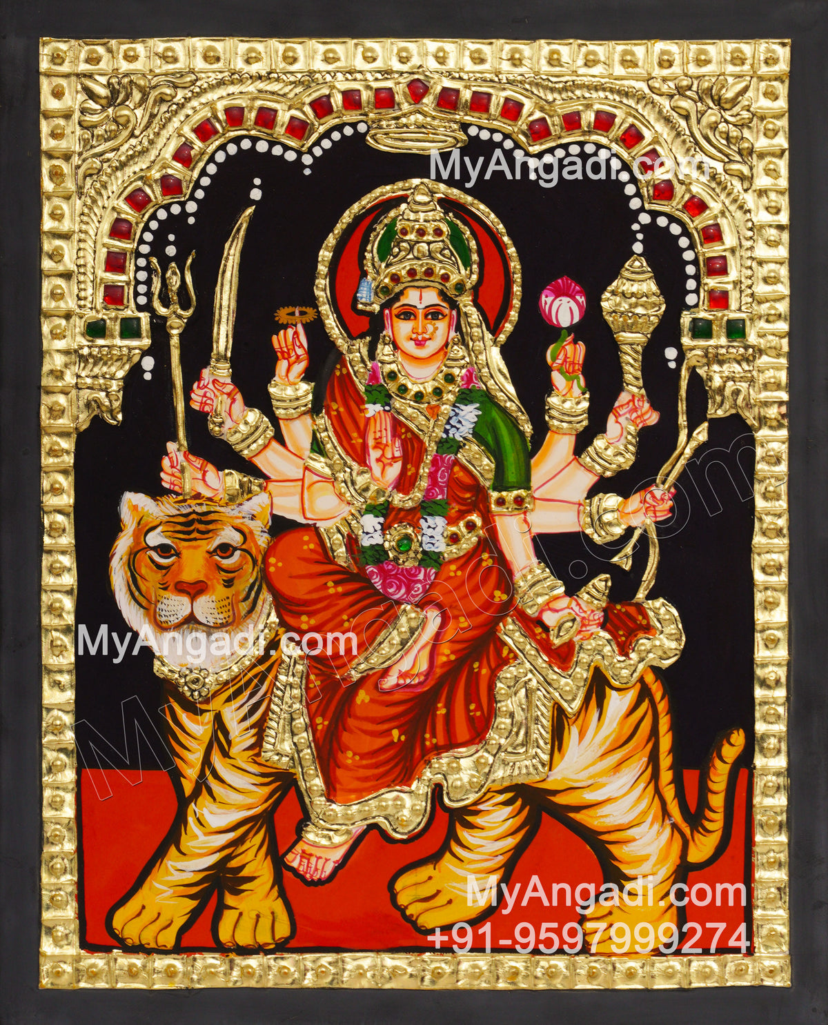 Durgai Tanjore Painting