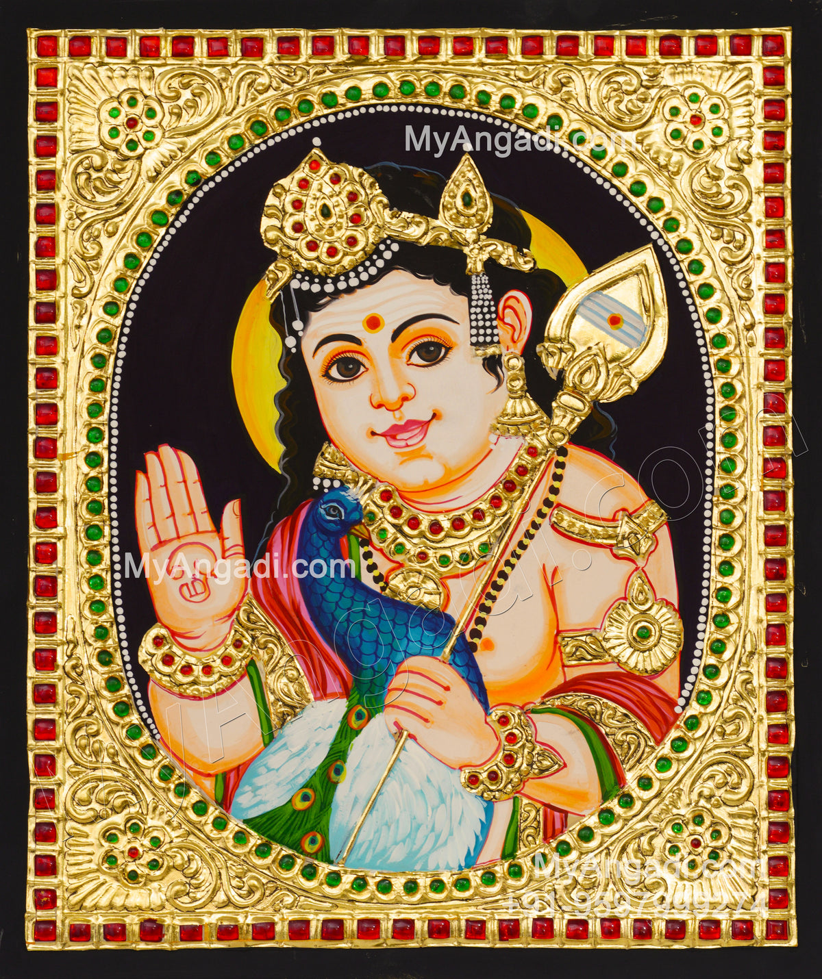 Murugar Tanjore Painting