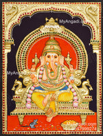 Ganesha 3D Tanjore Painting