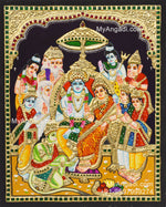 Ramar Pattabhishekam Tanjore Painting
