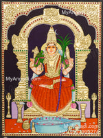 Kamatchi Amman Tanjore Painting