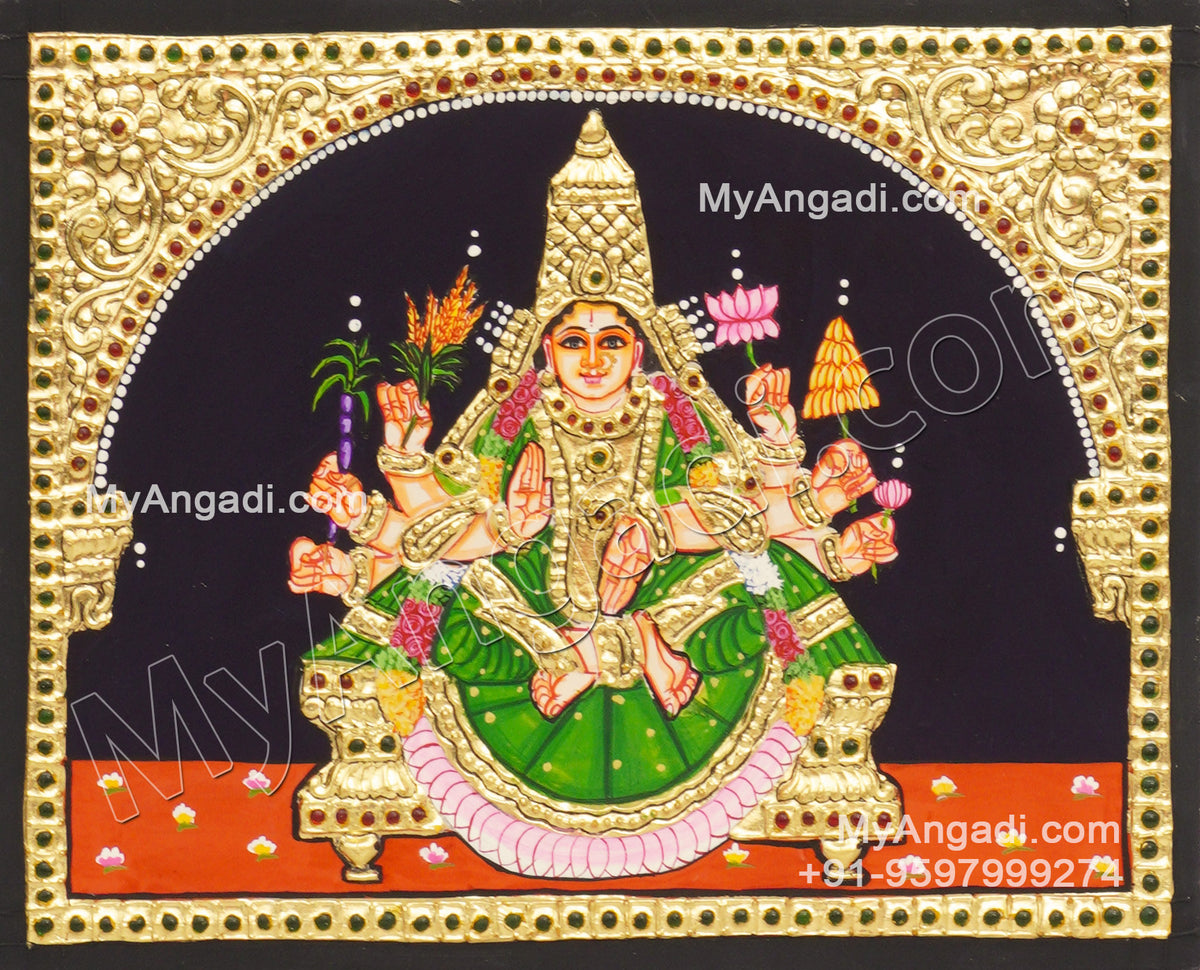 Dhanya Lakshmi Tanjore Painting