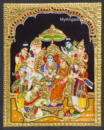 Ramar Pattabhishekam Tanjore Painting