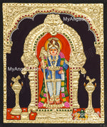 palani Raja Alangara Murugan Tanjore Painting