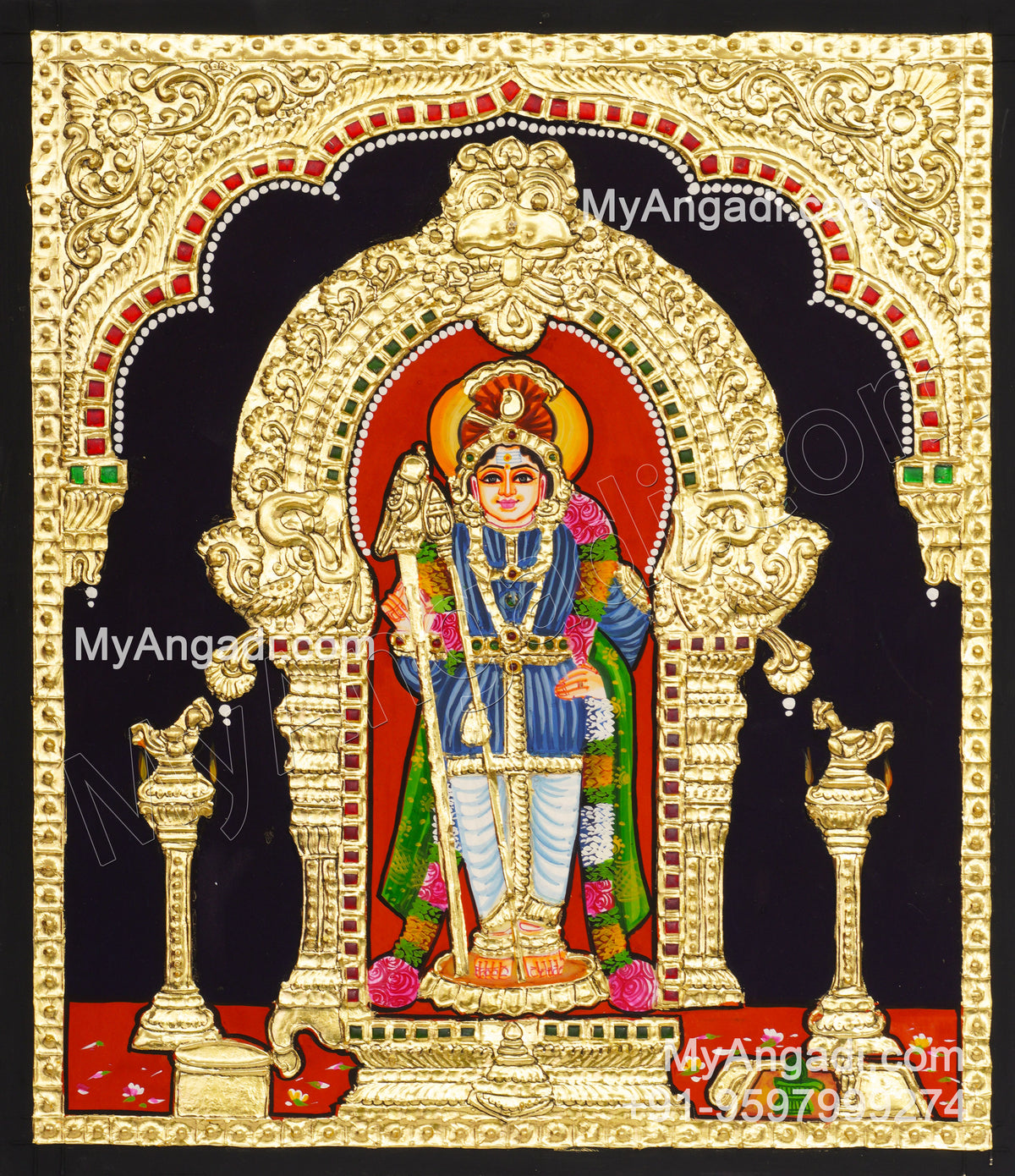 Palani Murugan Tanjore Paintings