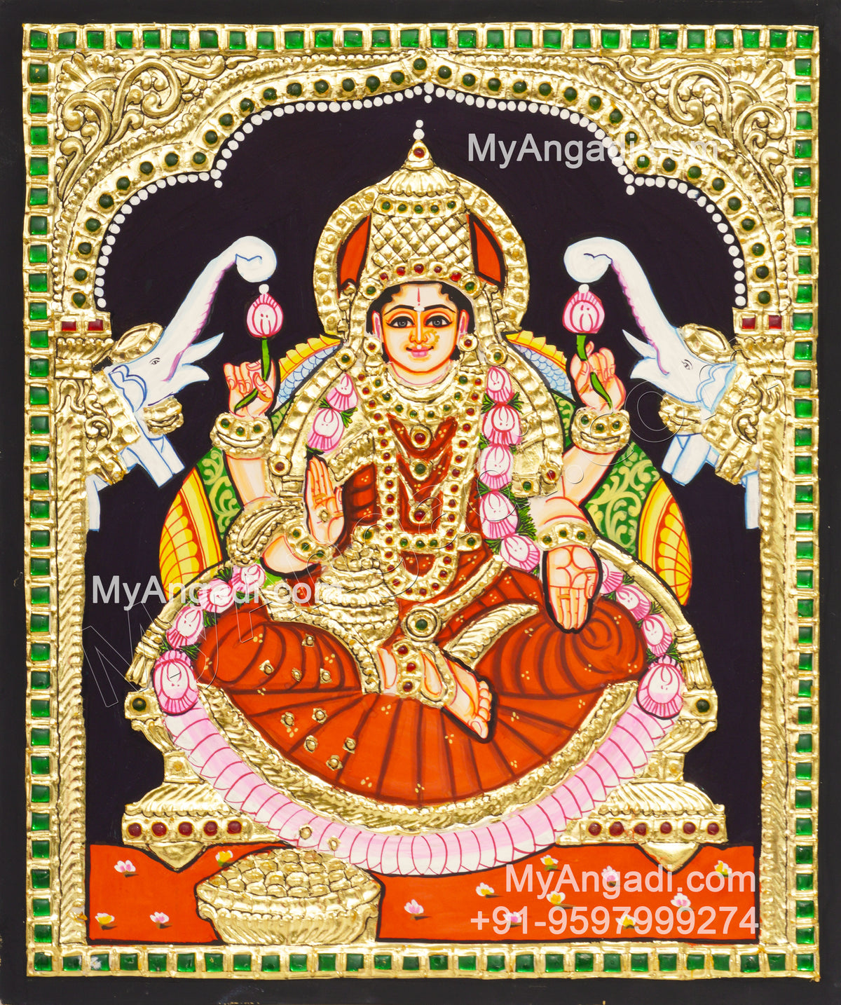 Gajalakshmi Tanjore Paintings
