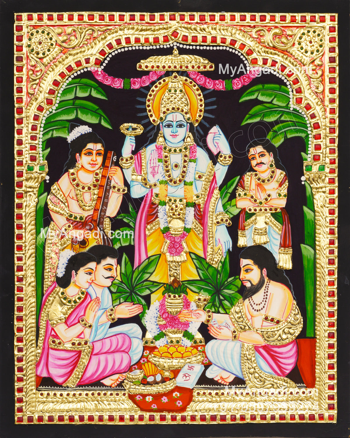 Sathyanarayana Tanjore Painting