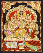 Shivan Family Tanjore Painting