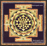 Sri Chakram Tanjore Painting