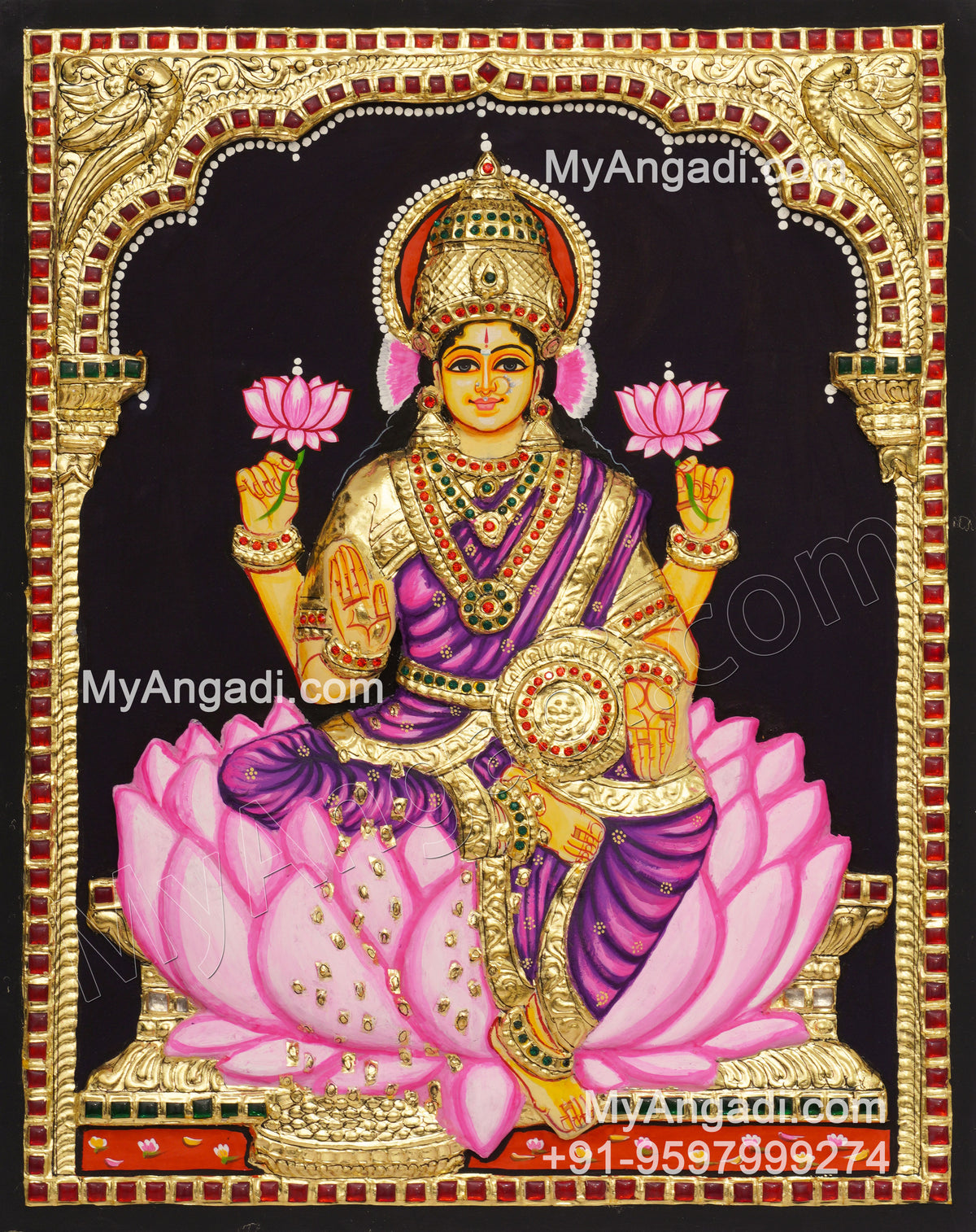 Lakshmi 3D Tanjore Painting