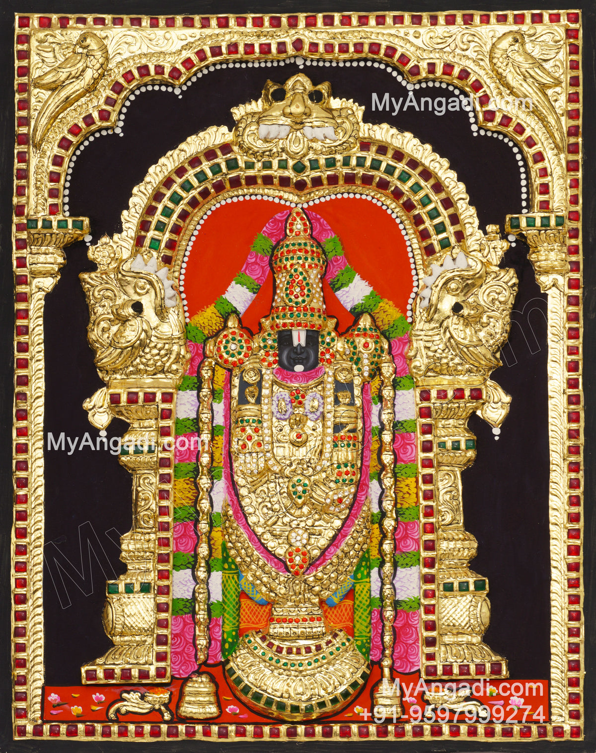 Balaji 3d Tanjore Painting