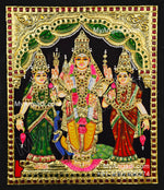 Murugan Valli Deivanai Tanjore Painting