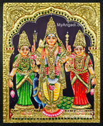 Valli Deivanai Murugan Tanjore Painting