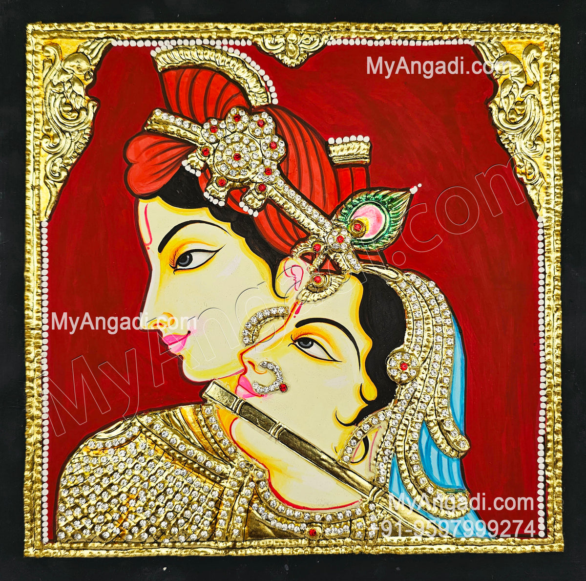 Radha Krishna Tanjore Paintings