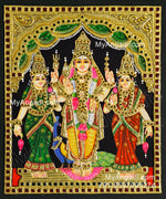 Murugan Valli Deivanai Tanjore Painting