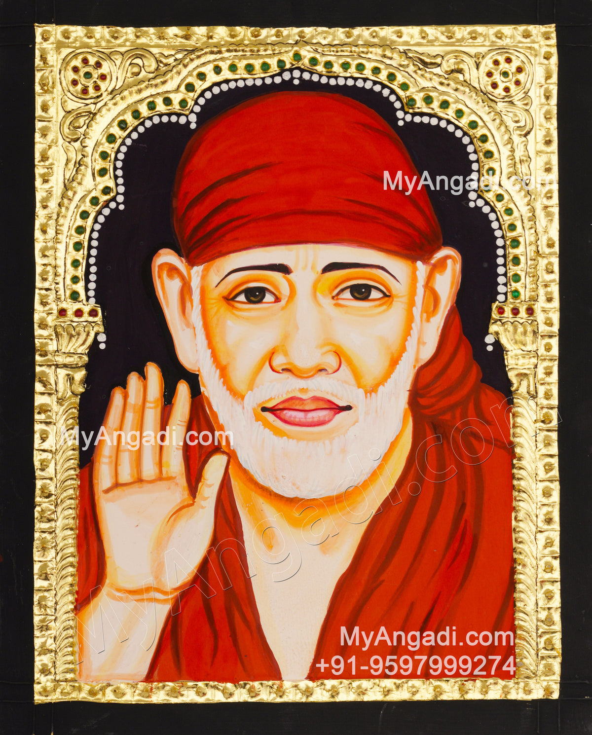 Saibaba Tanjore Painting