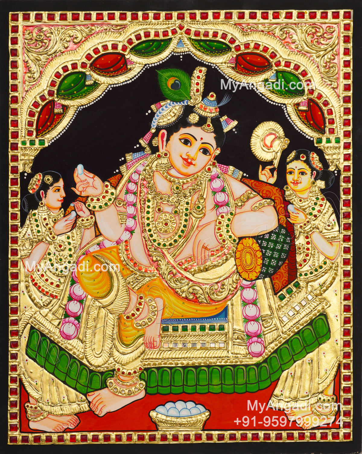 Krishna Tanjore Painting